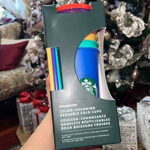 Starbucks first set of color-changing cups